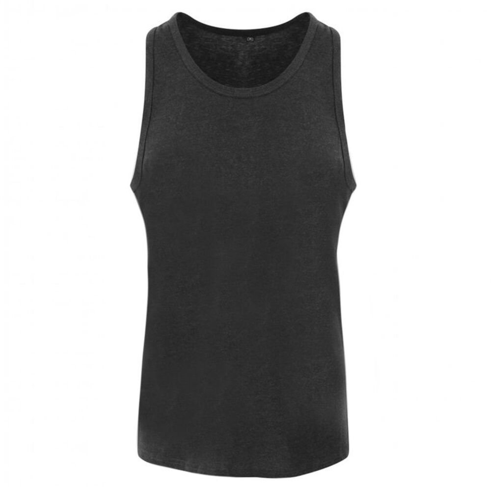 AWDis Just Ts Womens Girlie Tri-Blend Tank Top / Heather Black